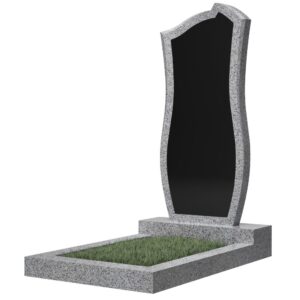 Памятник №41В комбинированный вертикальный 1000*450*50 (Гранит)